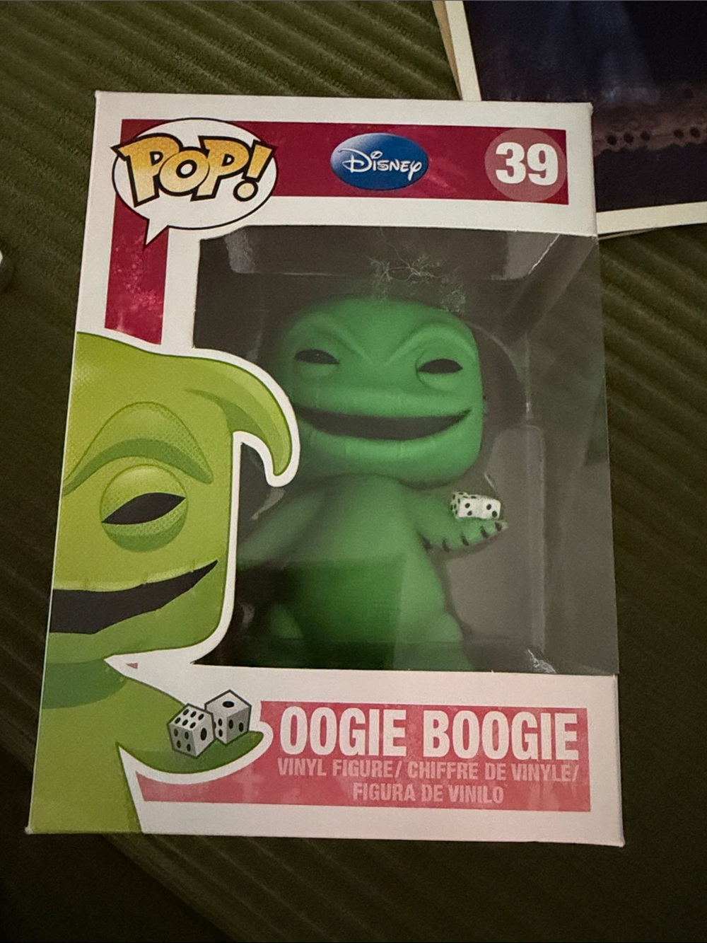 Disney Oogie Boogie Green Vinyl Pop! Figure with Dice